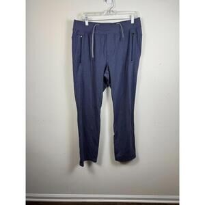 Lululemon  Casual Drawstring Straight Leg Stretchy Sweatpants Blue XL
